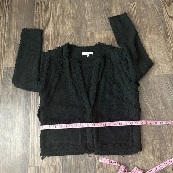 IRO Black Fringe Luxurious Black Jacket - Picture 11 of 13